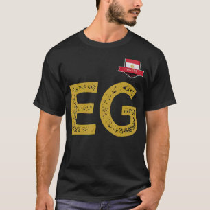 Egypte Human-Flag Group Letter E en G Egypte T-shirt