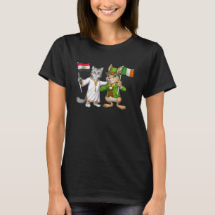Egypte Ierland Vlag Egyptische Roots Ierse Erfgoed T-shirt