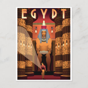  Egypte land oude vakantie retro Briefkaart