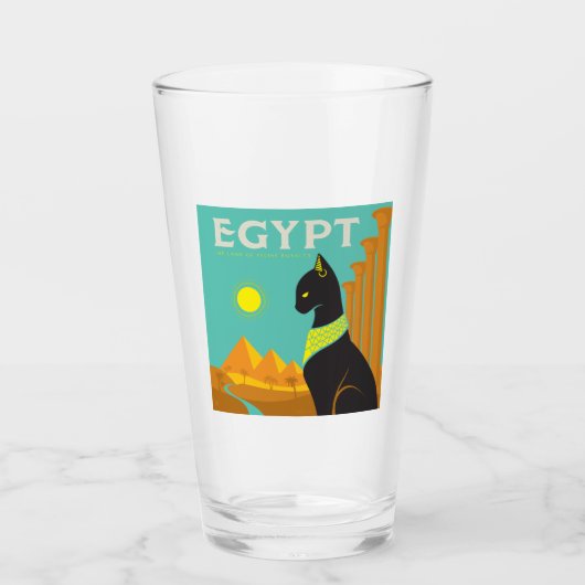Egypte | Land van Feline Royalty Glas (Voorkant)