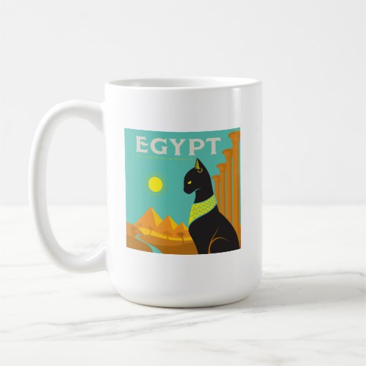 Egypte | Land van Feline Royalty Koffiemok (Links)