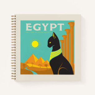 Egypte Land van Feline Royalty Notitieboek