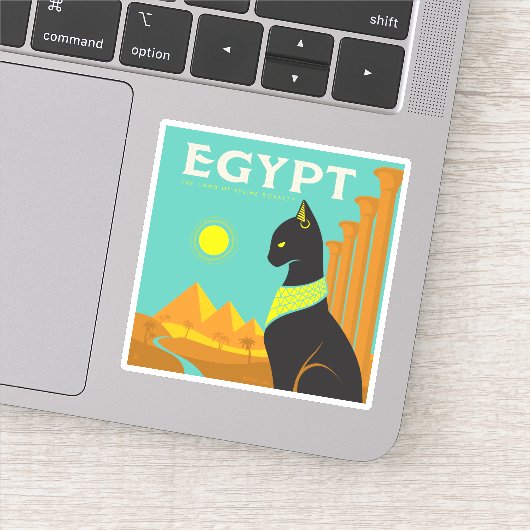 Egypte | Land van Feline Royalty Sticker (Detail)