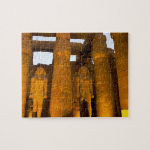 Egypte, Luxor. Karnack-tempel. Legpuzzel