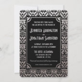 Égypte Nouveau mariage Invitations Silver Foil (Dos)