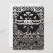 Égypte Nouveau mariage Invitations Silver Foil (Devant)