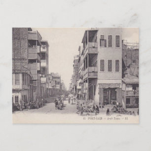  Egypte, Port Said, Arabische stad Briefkaart