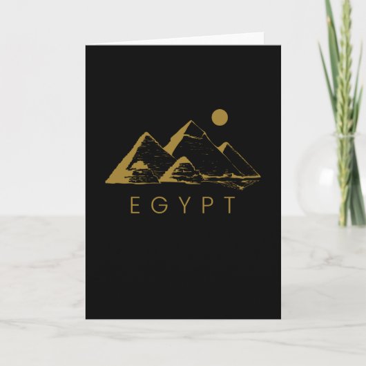 Egypte Pyramide Egyptische Hieroglyphics Kaart (Voorkant)