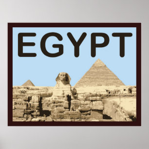 Egypte Pyramide van Khafre Poster