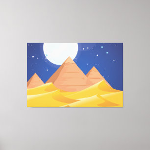 Egypte Pyramides Canvas Afdruk