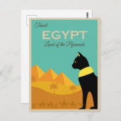  Egypte Pyramids broodrooster Briefkaart (Voorkant / Achterkant)