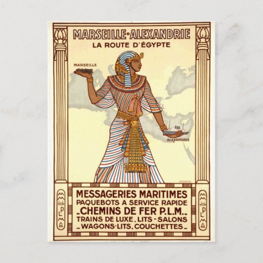 Egypte Reizen Briefkaart (Voorkant)