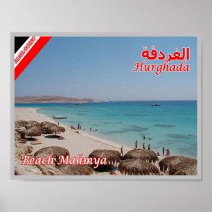 Egypte - Rood Zee - Hurghada - strand van Mamya - Poster