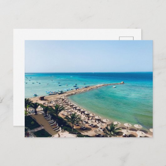 Egypte. Rood Zee uitzicht. Briefkaart (Voorkant / Achterkant)