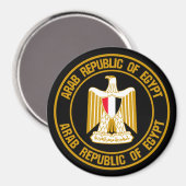 Egypte Round Emblem Magneet (Voorkant / Achterkant)