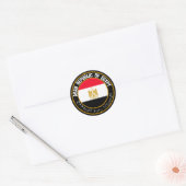 Egypte Round Emblem Ronde Sticker (Envelop)
