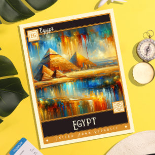Egypte    schilderij briefkaart