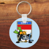 Egypte Scuba Diving Panda Sleutelhanger (Voorkant)