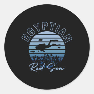 Egypte scuba duikt in het rode Zee Ronde Sticker