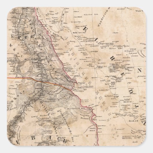 Egypte, Soedan, Afrika 2 Vierkante Sticker (Voorkant)