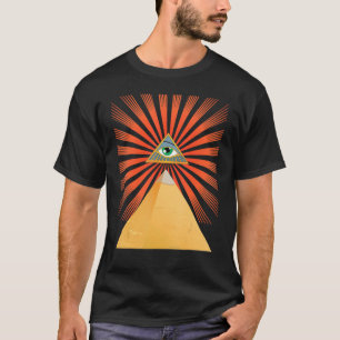 Egypte - Souvenir-piramide van Giza en het enige d T-shirt