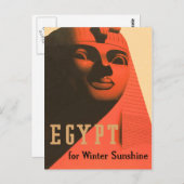  Egypte Sphinx Briefkaart (Voorkant / Achterkant)