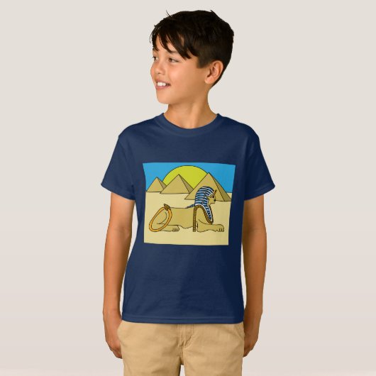 Egypte Sphinx Pharaopyramides Timeless T-shirt (Voorkant volledig)