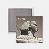 Egypte & Sphinx, Pyramides, Ancien Aimant Du Caire (Recto/Verso)