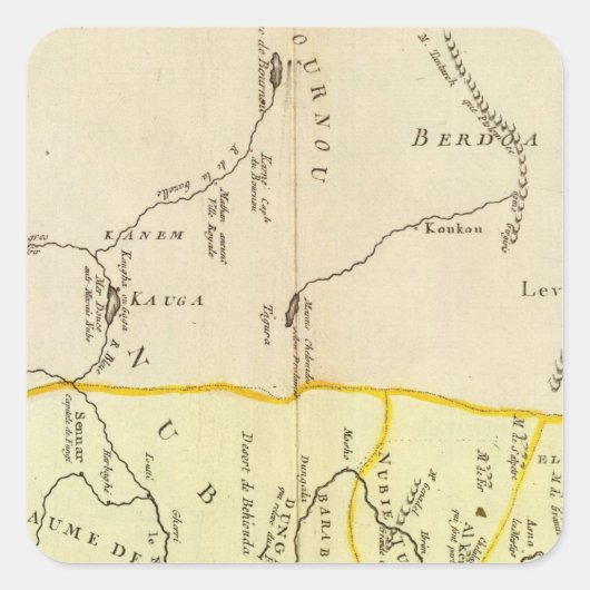 Egypte, Sudan Vierkante Sticker (Voorkant)