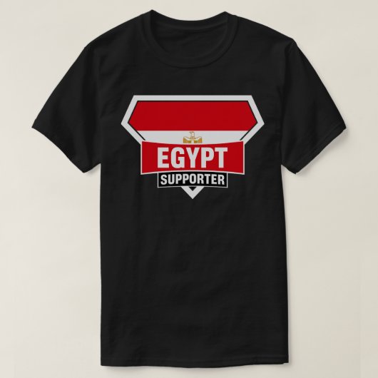 Egypte Super Flag Supporter T-shirt (Design voorkant)