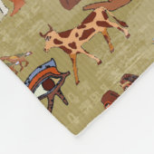 Egypte | Symbolen Patroon Fleece Deken (Hoek)