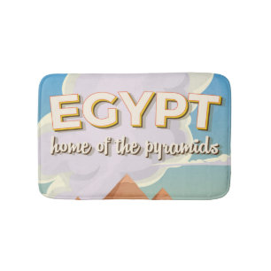 Egypte - Thuisbasis van de piramides reisposter pr Badmat