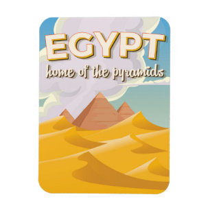 Egypte - Thuisbasis van de piramides reisposter pr Magneet