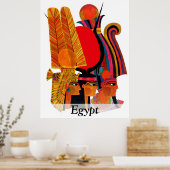 Egypte, traditionele kunst, woekerreizen poster (Keuken)