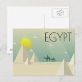 EGYPTE TRAVEL BRIEFKAART (Voorkant / Achterkant)