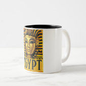 Egypte -Tutankhamun Tweekleurige Koffiemok (Voorkant rechts)