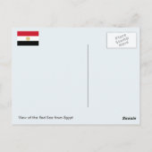Egypte Uitzicht van het Rode Zee uit Egypte Briefkaart (Achterkant)