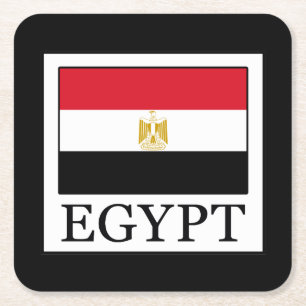 Egypte Vierkante Kartonnen Onderzetter