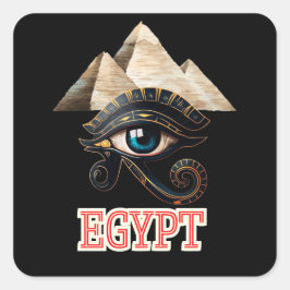 EGYPTE VIERKANTE STICKER