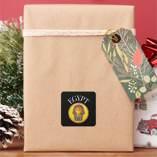 EGYPTE VIERKANTE STICKER (Feestdagen)