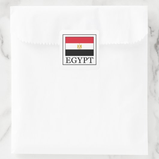 Egypte Vierkante Sticker (Tas)