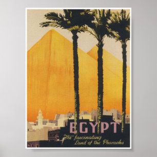 Egypte Vintage Travel Poster
