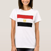Egypte vlag x kaart T-Shirt