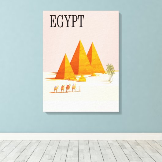 Egypte Wall Art Canvas Afdruk (Insitu (Houten vloer))