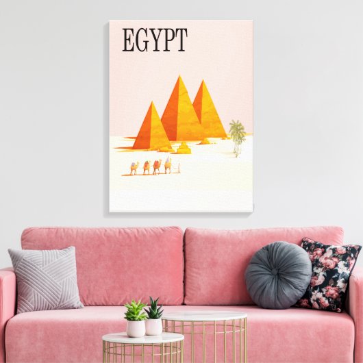 Egypte Wall Art Canvas Afdruk (Insitu (Woonkamer))