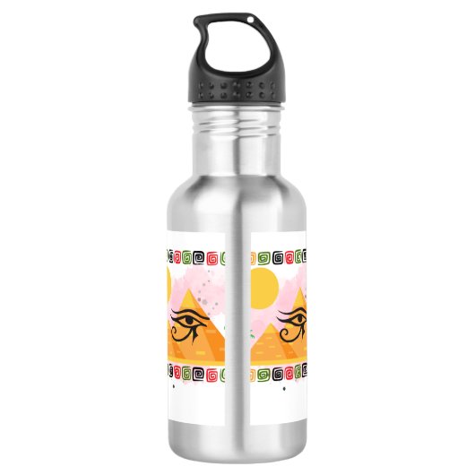 EGYPTE WOESTIJNKAMELPIRAMIDE WATERFLES (Achterkant)