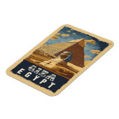  Egyptenaar: Grote Piramide van Gizeh Reizen Magneet (Linkerzijde)