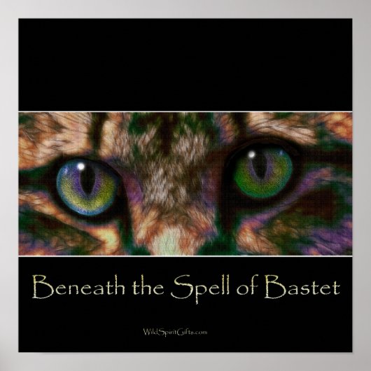 EGYPTIAN BASTET Chat Dieu Poster d'Art (Devant)
