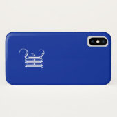 EGYPTIAN BLUE Solid Arrière - plan iPhone X Coque (Dos (Horizontal))