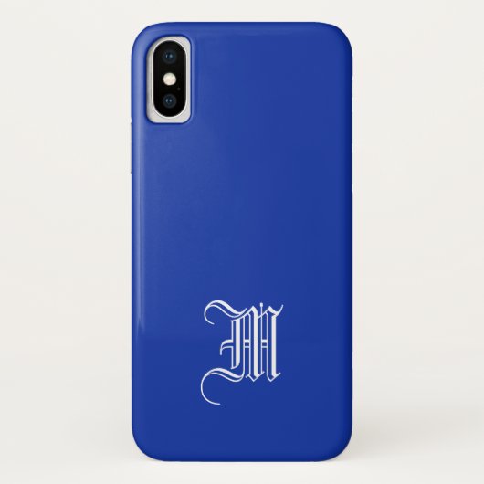 EGYPTIAN BLUE Solid Arrière - plan iPhone X Coque (Dos)